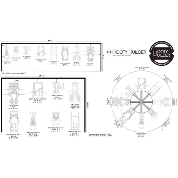 Booty Builder Zone layouts