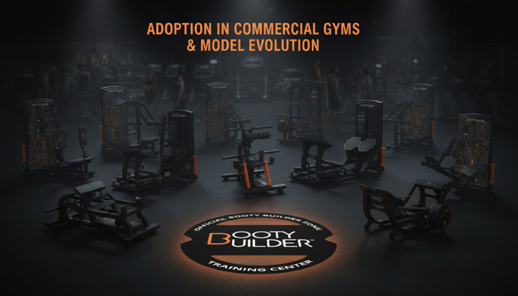 Adoption of the hip thrust machine in commercial gyms and model evolution