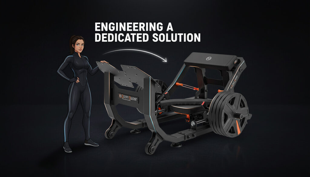 An illustration of engineering a dedicated solution to the problem rigging for the hip thrust movement